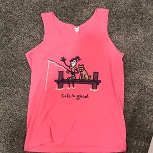 Girls life is good tank xxl